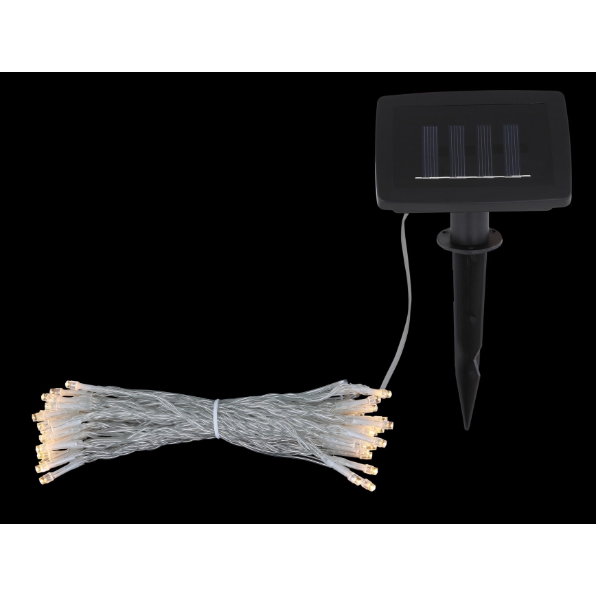 Globo - LED Solar ketting 10 m 50xLED/2,4V IP44 600 mAh