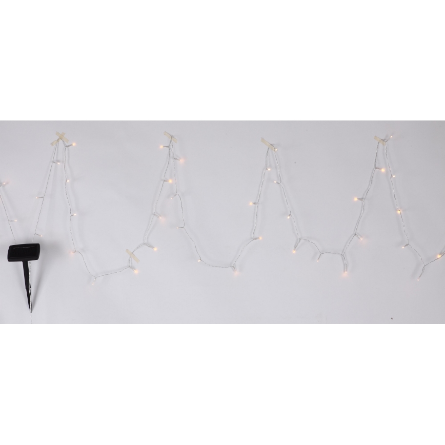 Globo - LED Solar ketting 10 m 50xLED/2,4V IP44 600 mAh