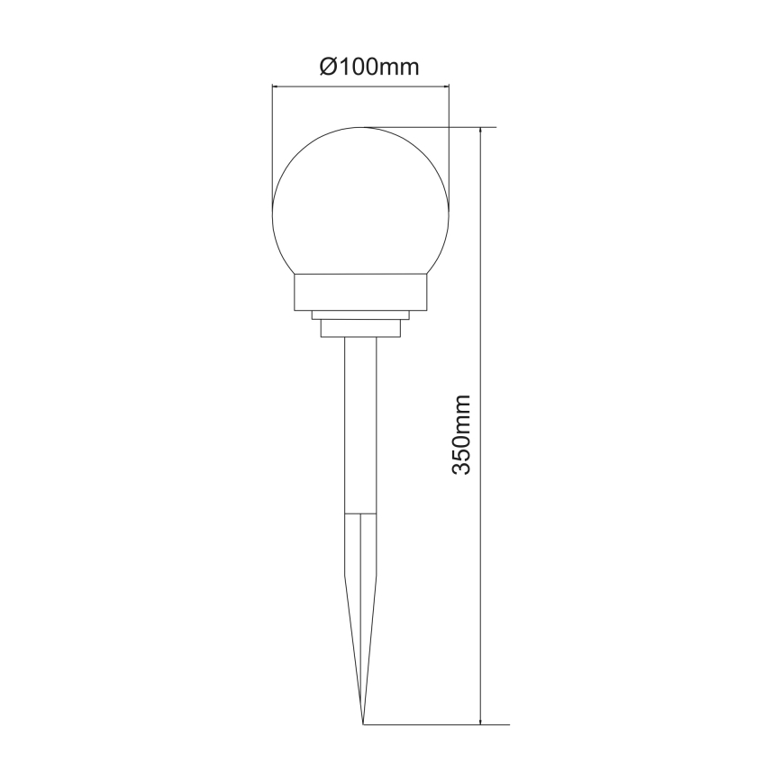 Globo - SET 3x LED Solar lamp LED/0,06W/3V 4000K diameter 10 cm IP44