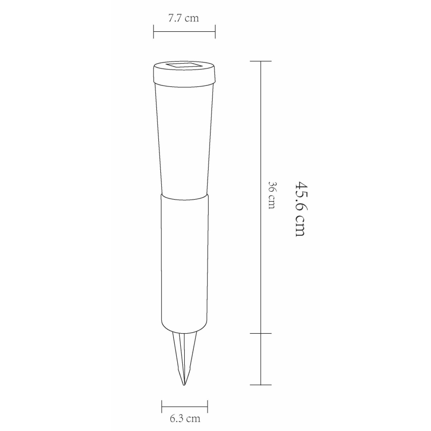 Globo - LOT 2x Éclairage solaire LED/0,1W/3V 6000K IP44 400 mAh