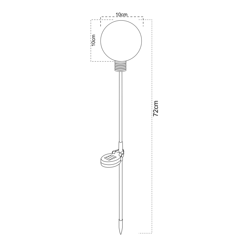 Globo - Luminaire solaire LED 3,2 V IP44 600 mAh