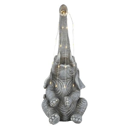 Globo - LED Zonne-Decoratie 20xLED/0,02W/3V IP44 300 mAh olifant