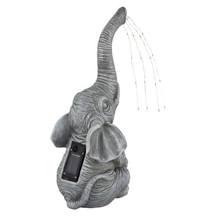 Globo - LED Zonne-Decoratie 20xLED/0,02W/3V IP44 300 mAh olifant