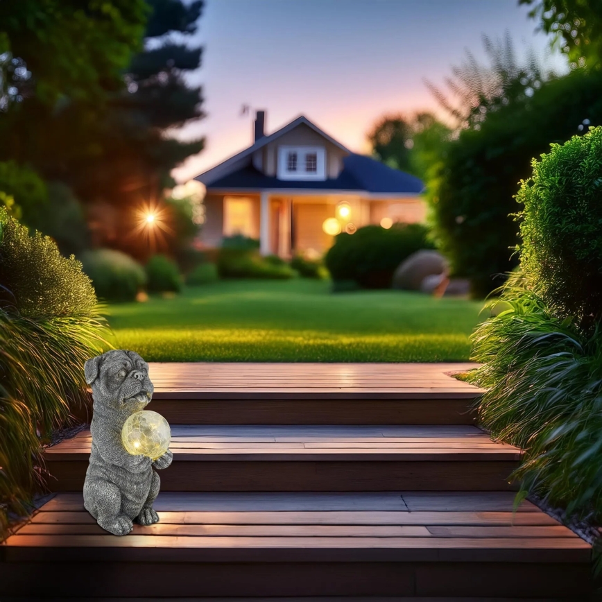 Globo - LED Zonne-energie decoratie LED/0,02W/3V IP44 300 mAh hond