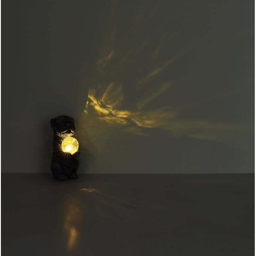 Globo - LED Zonne-energie decoratie LED/0,02W/3V IP44 300 mAh hond