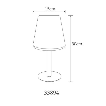 Globo 33894 - Lampe de table solaire RGB LED/0,1W/3V IP44