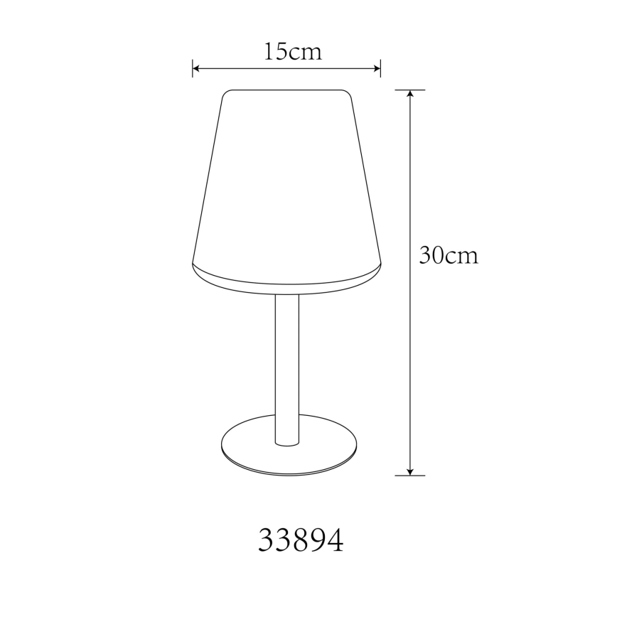 Globo - LED RGB Solar aanraken tafellamp LED/0,1W/3V IP44