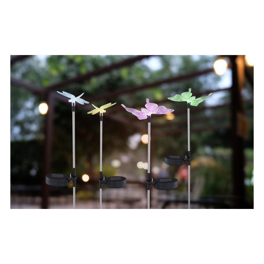 Globo - SET 4x LED Solar lamp LED/0,06W/3V IP44
