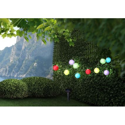 Globo - LED Solar ketting 10xLED/0,06W/1,2V IP44