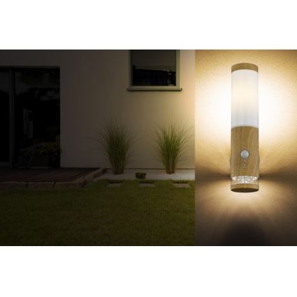 Globo - Wand Lamp voor Buiten met Sensor 1xE27/15W/230V IP44