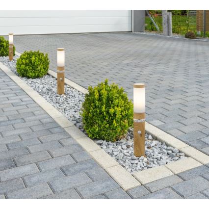 Globo - Lamp voor Buiten met Sensor 1xE27/15W/230V IP44