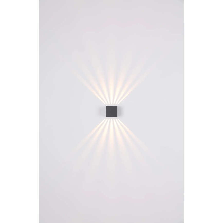 Globo - Applique murale d'extérieur LED/6W/230V IP54 anthracite