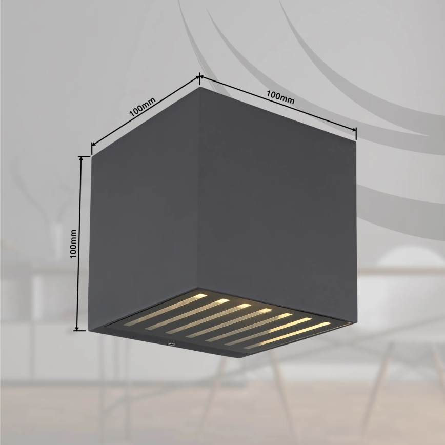 Globo - LED buitenwandlamp LED/6W/230V IP54 antraciet