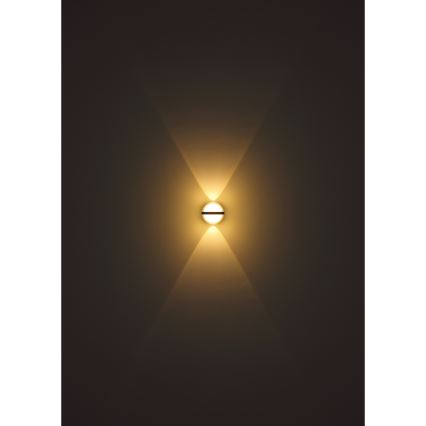 Globo - LED Wandlamp voor buiten LED/12W/230V IP54 zwart
