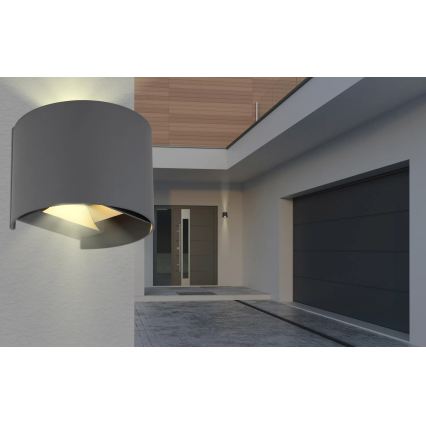 Globo - LED buitenwandlamp 2xLED/3W/230V IP54