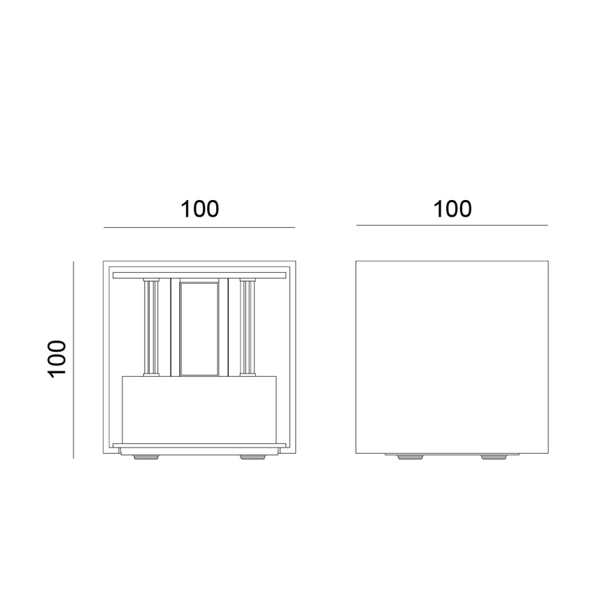 Globo - LED buitenmuurlamp 2xLED/3W/230V IP54