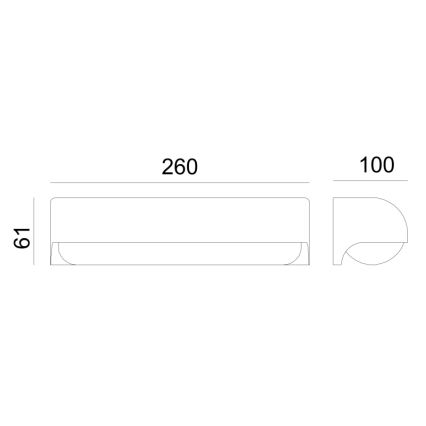 Globo - LED Wand Lamp voor Buiten LED/10W/230V IP54