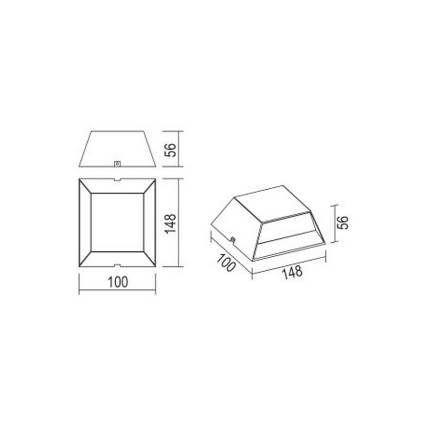 Globo - Applique murale LED extérieure LED/7W/230V IP54 anthracite