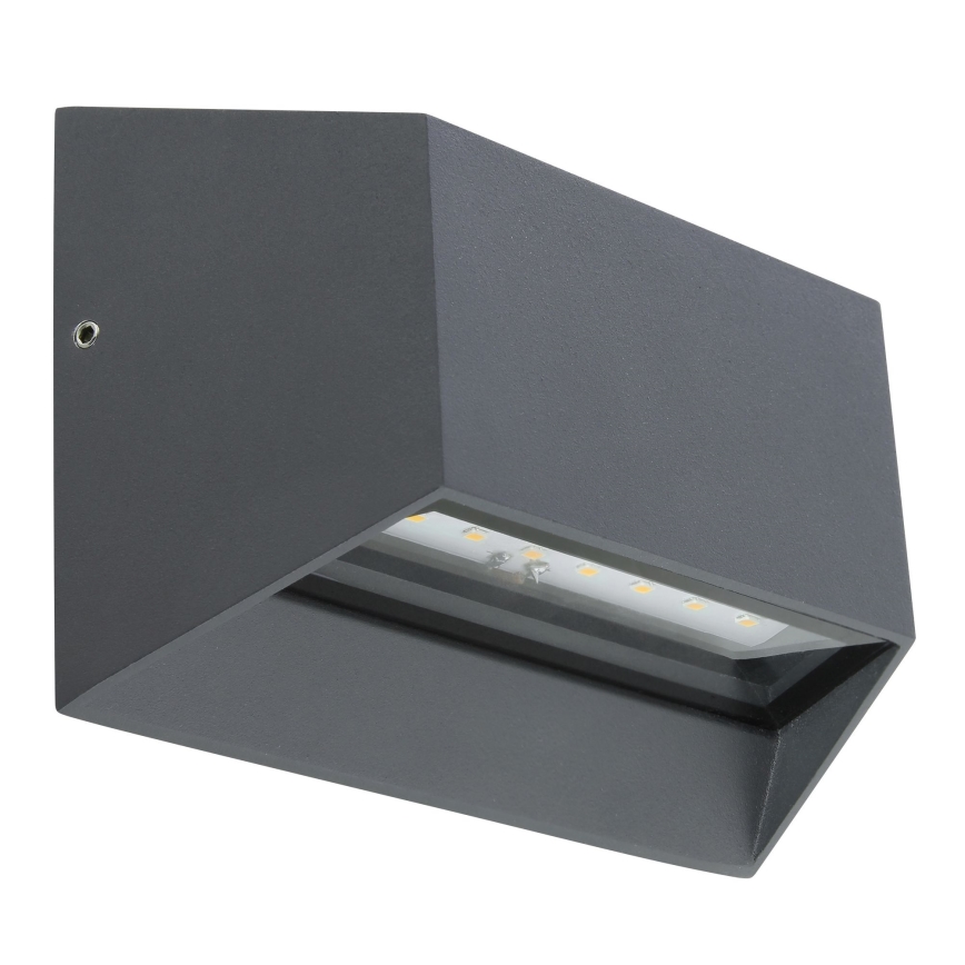 Globo - LED Wandlamp voor buiten LED/7W/230V IP54 antraciet