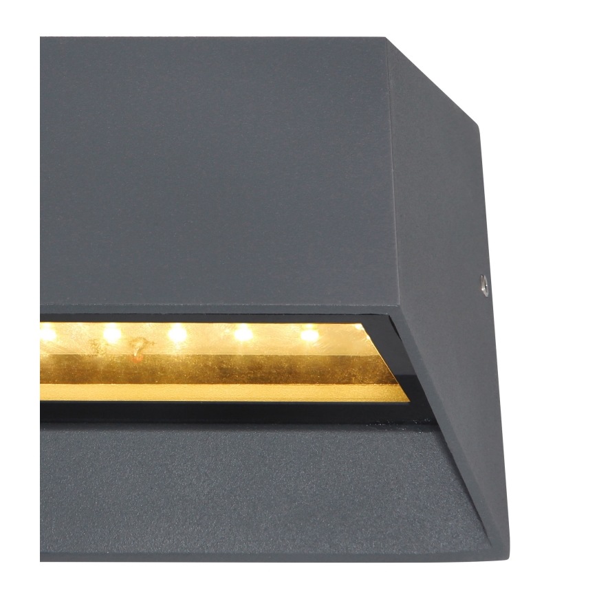 Globo - LED Wandlamp voor buiten LED/7W/230V IP54 antraciet