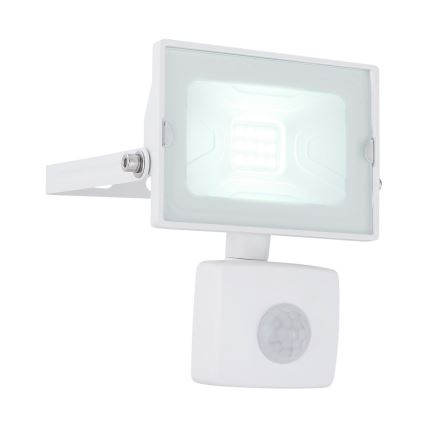 Globo - LED Floodlight met sensor LED / 10W / 230V IP44