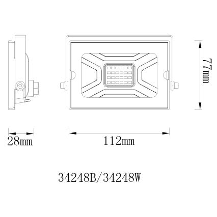 Globo - Projecteur LED/20W/230V IP65