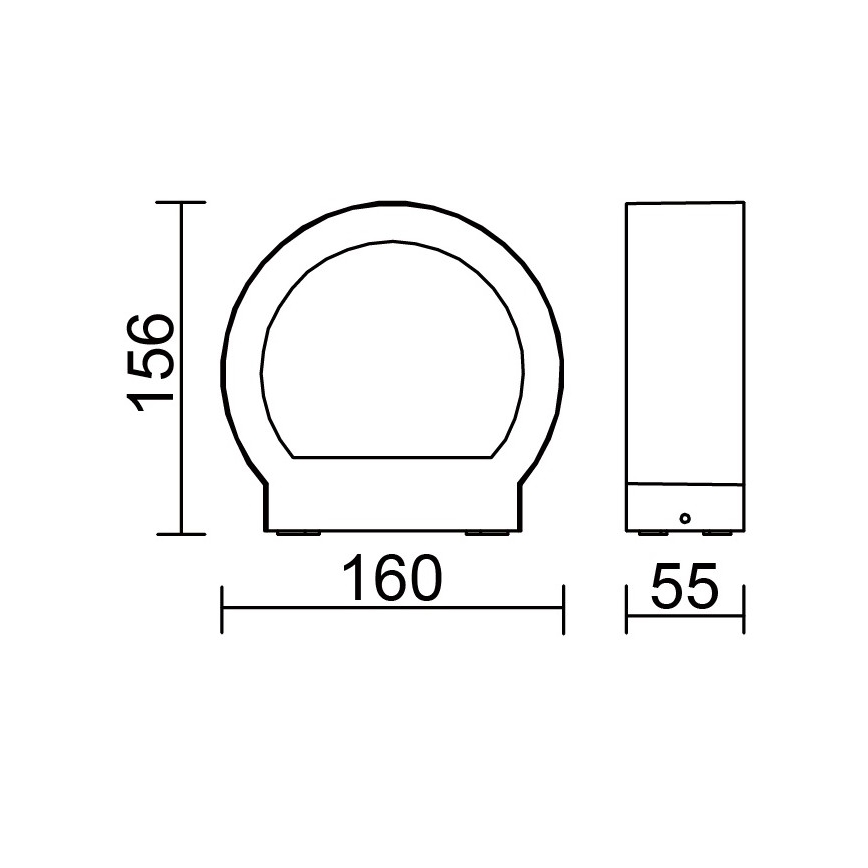 Globo - LED buitenwandlamp LED/6W/230V IP54