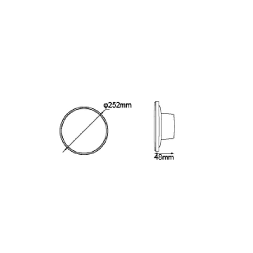 Globo - Applique murale LED extérieure LED/15W/230V 3000/4000/6000K Ø 25,2 cm IP44 noir