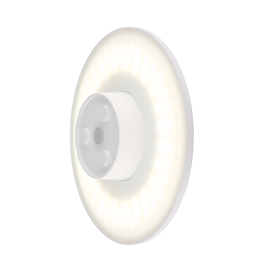 Globo - LED Buitenwandlamp LED/15W/230V 3000/4000/6000K Ø 25,2 cm IP44 wit