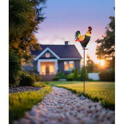 Globo - LED Solar decoratie LED/0,02W/3V IP44 haan