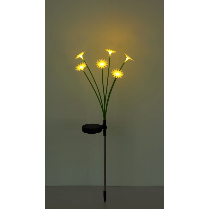 Globo - Lampe solaire LED 6xLED/3V IP44 600 mAh en forme de fleur