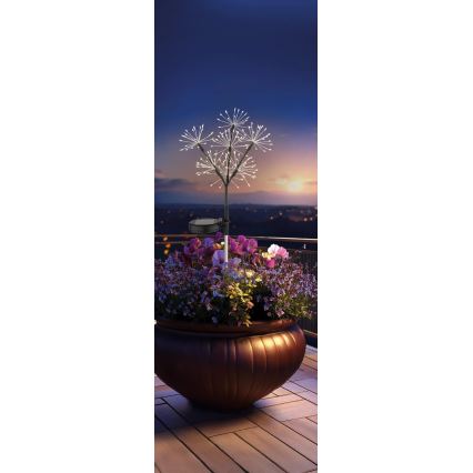 Globo - Lampe solaire à LED 3xLED/3V IP44 600 mAh, effet feu d'artifice