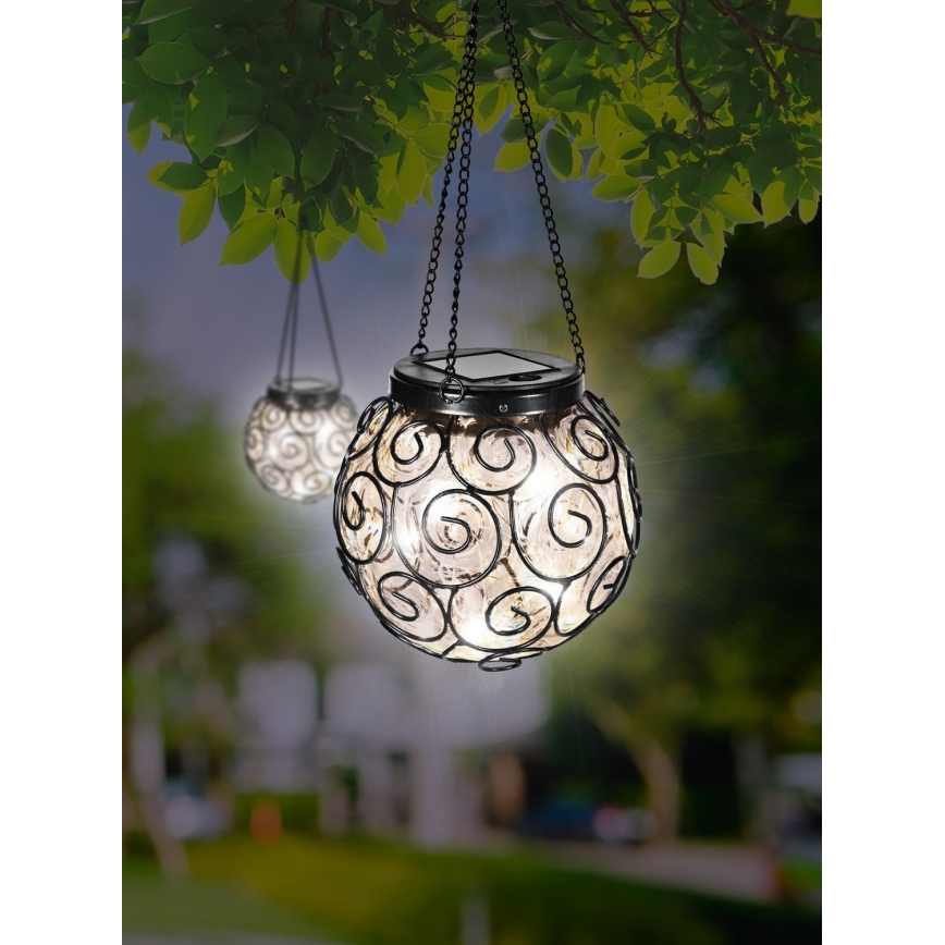 Globo - LED lamp op zonne-energie LED/0,9W/3,2V IP44 zwart