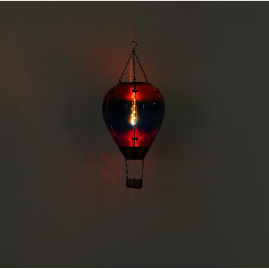 Globo - LED Hanger zonnedecoratie 24xLED/0,2W/3V IP44 Vliegende ballon