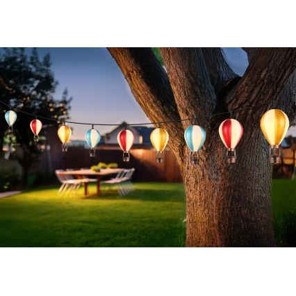Globo - Guirlande solaire 9xLED/0,06W/3V 390 cm IP44