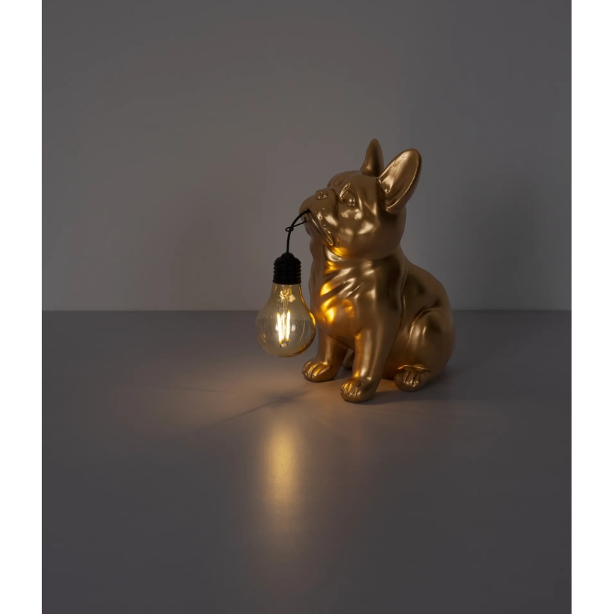 Globo - Luminaire solaire LED 3V IP44 300 mAh, chien doré