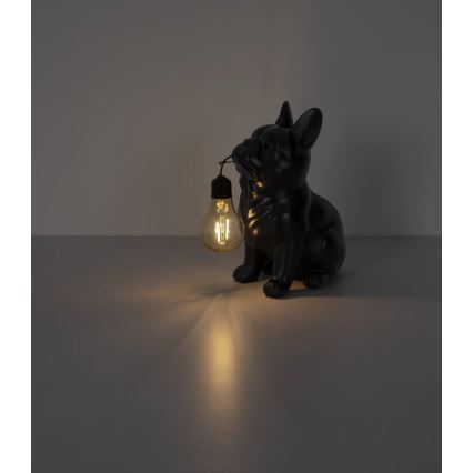 Globo - Lampe solaire LED/3V IP44 300 mAh chien noir