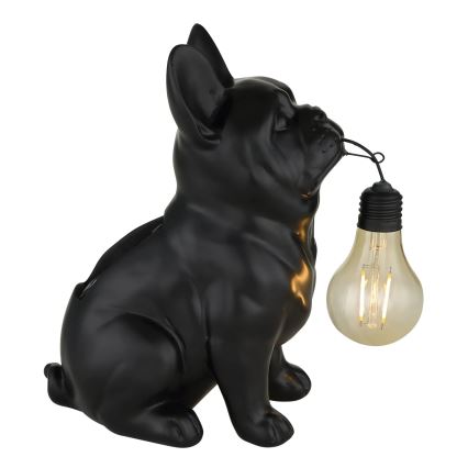 Globo - LED solarlamp LED/3V IP44 300 mAh zwarte hond