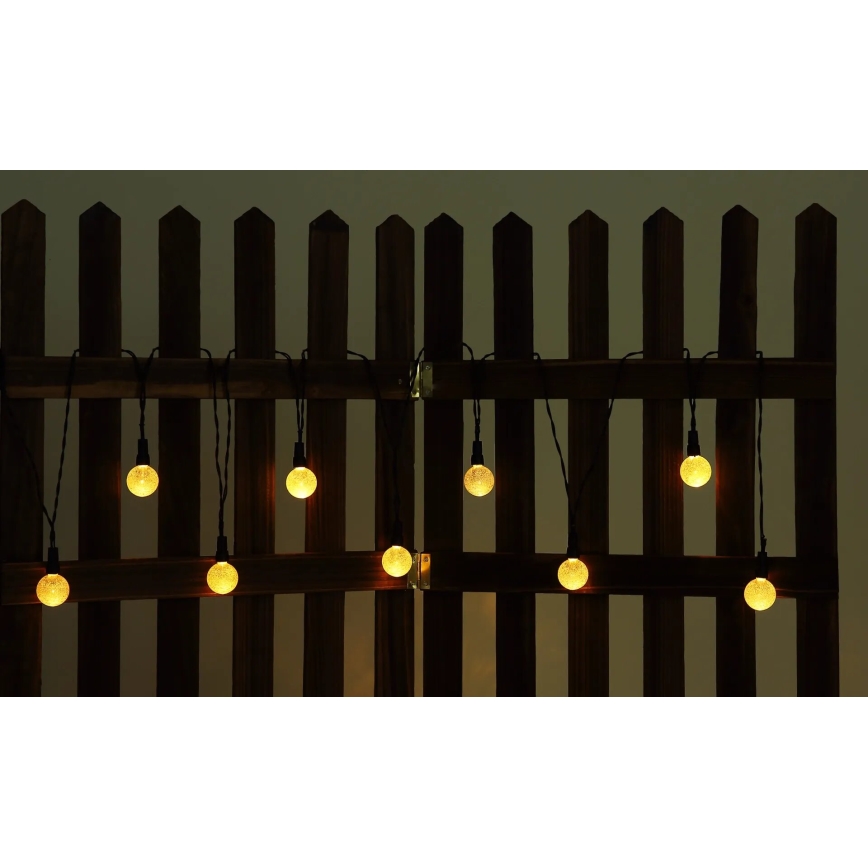 Globo - Guirlande solaire RGB 20xLED/0,06W/3V 770 cm IP44