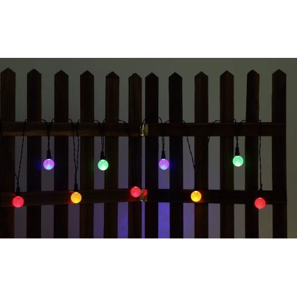 Globo - Guirlande solaire RGB 20xLED/0,06W/3V 770 cm IP44