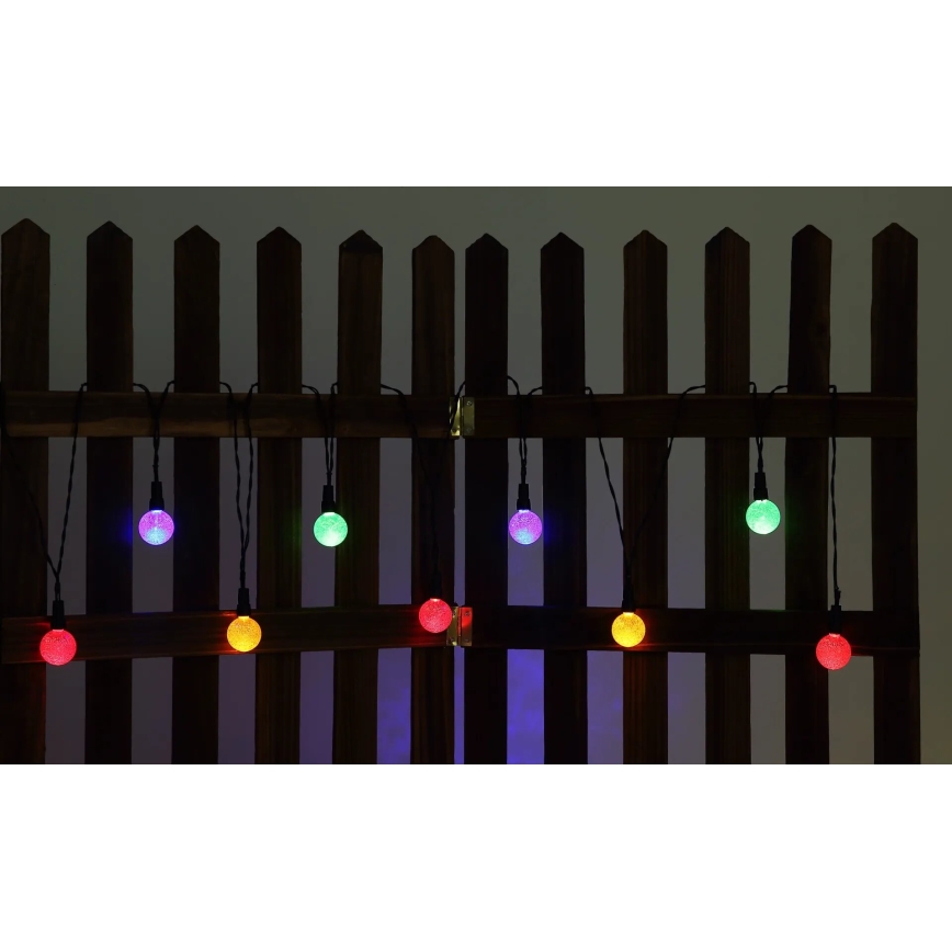 Globo - Guirlande solaire RGB 20xLED/0,06W/3V 770 cm IP44