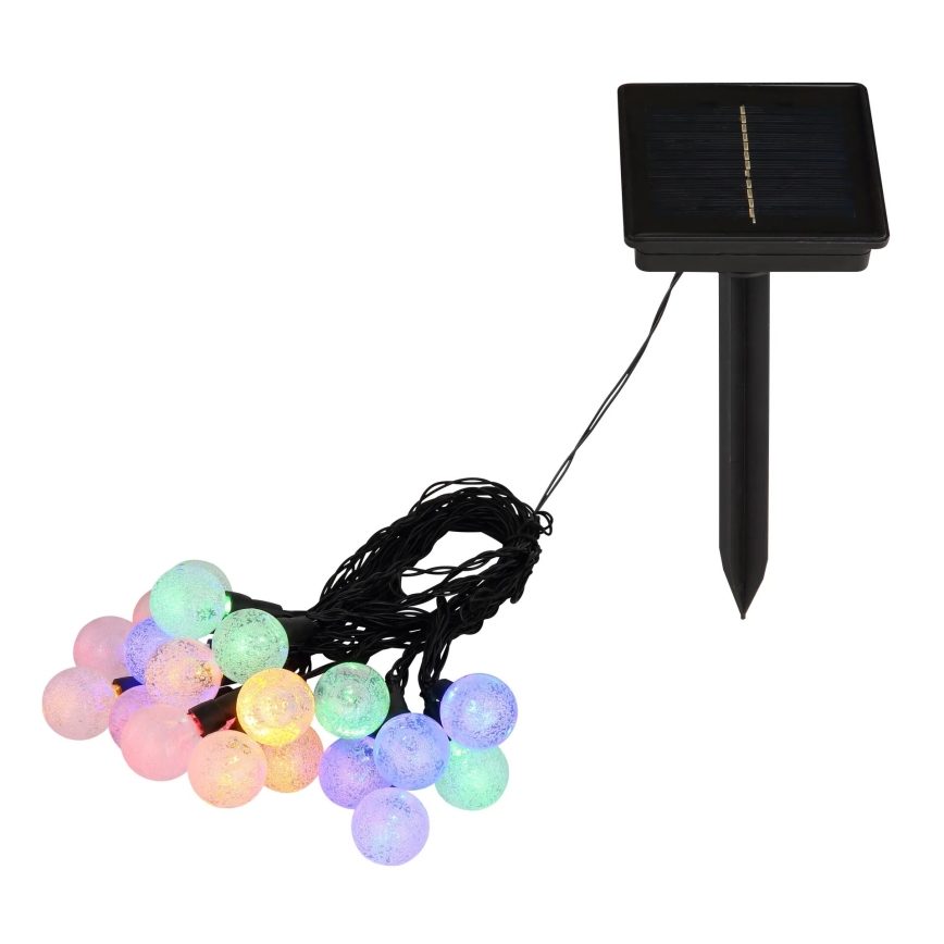 Globo - Guirlande solaire RGB 20xLED/0,06W/3V 770 cm IP44