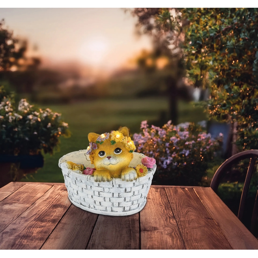 Globo - Lampe solaire LED/1,2V IP44 300 mAh chat