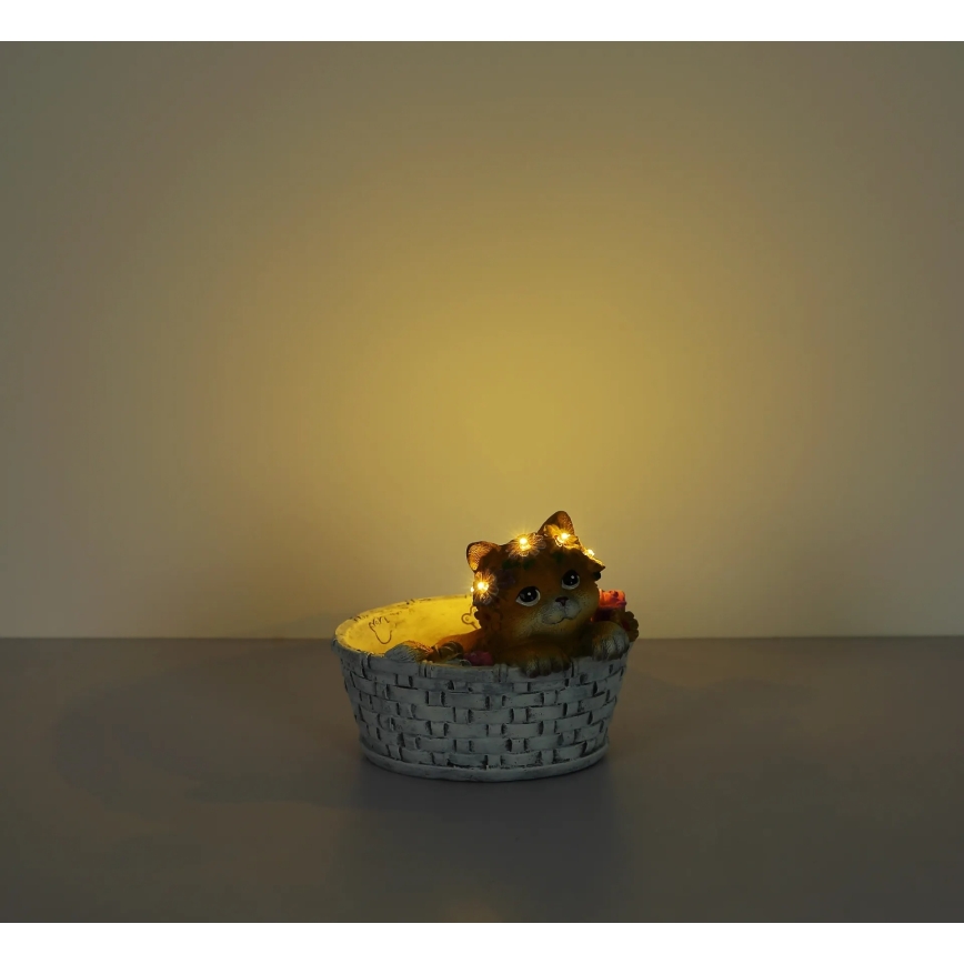 Globo - Lampe solaire LED/1,2V IP44 300 mAh chat