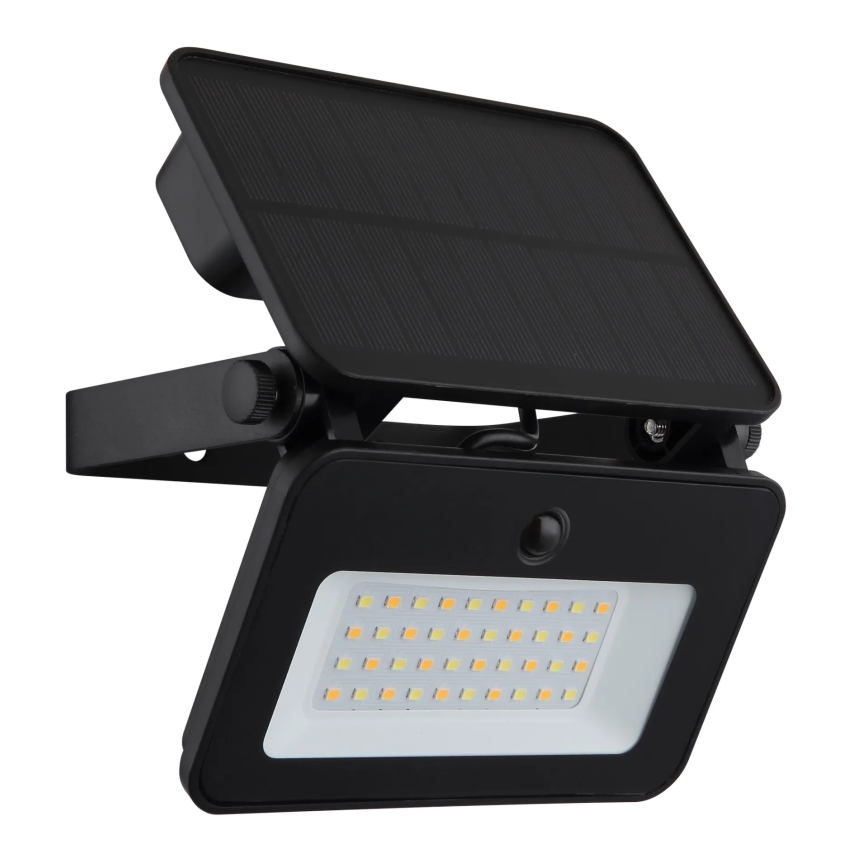 Globo - Dimbare zonne-LED-buitenlamp met sensor, 8W/5V, instelbare kleurtemperaturen 3000/4000/6500K, IP65, 2200 mAh