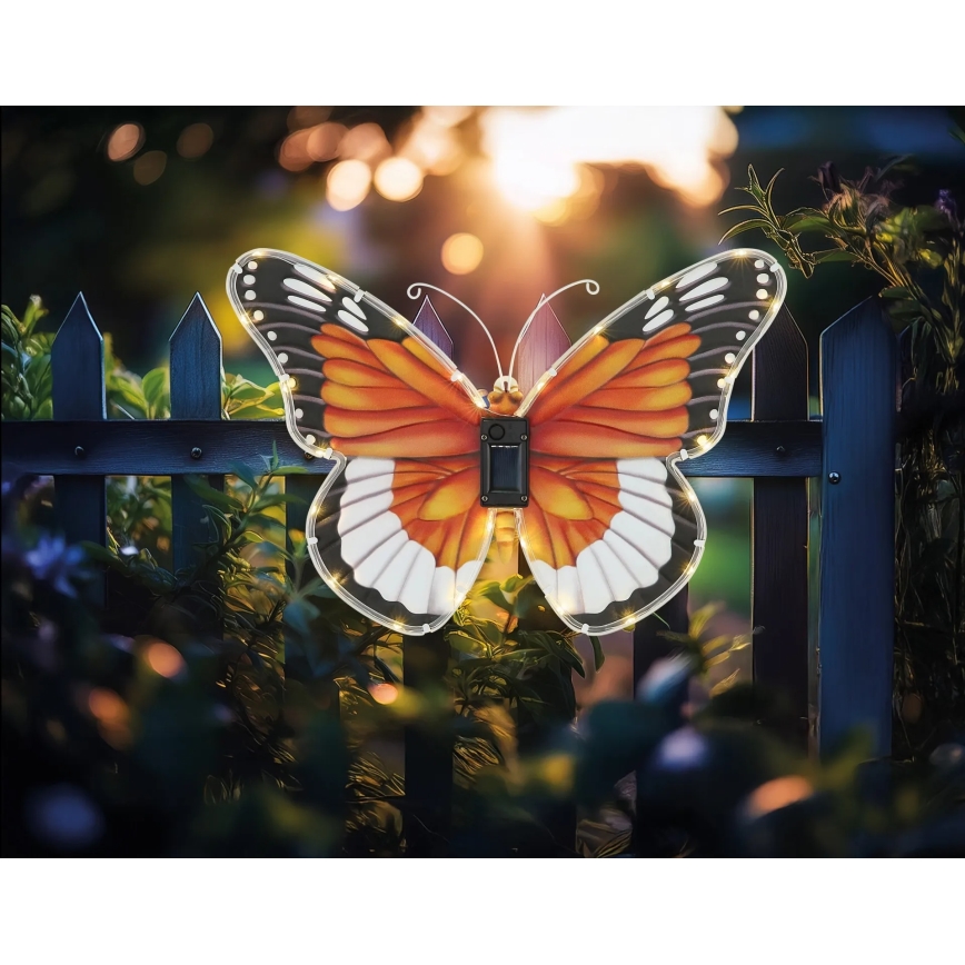 Globo - LED zonnelamp LED/3V IP44 200 mAh vlinder