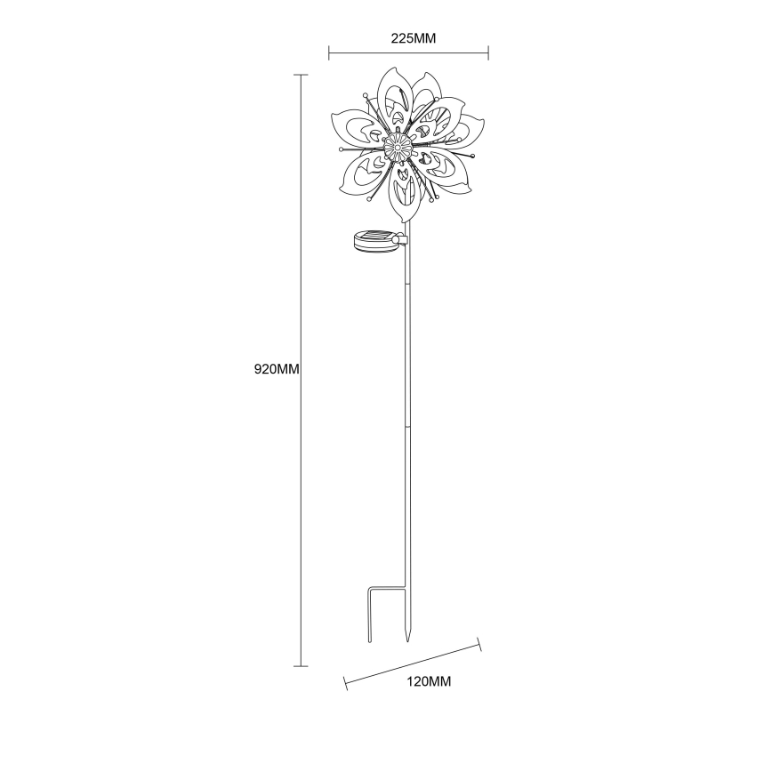 Globo - Décoration solaire LED/0,06W/3,2V IP44