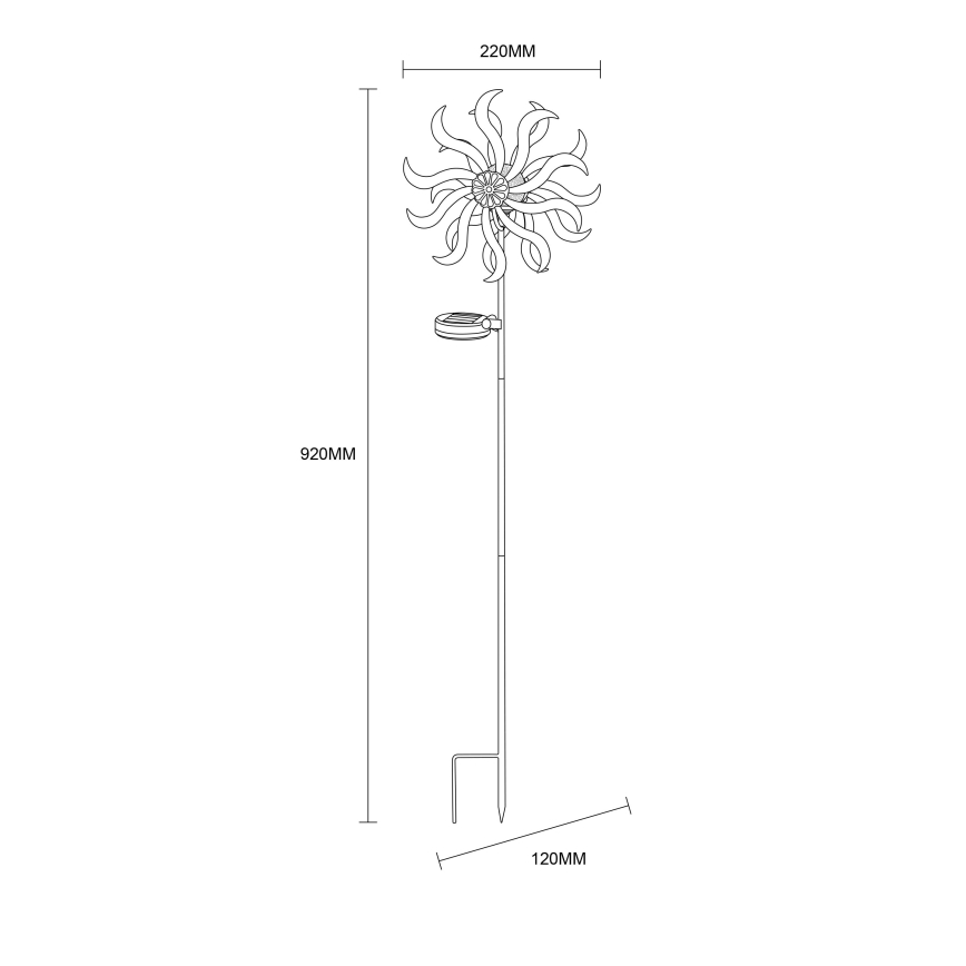 Globo - LED Zonne-Decoratie LED/0,06W/3,2V IP44 300 mAh