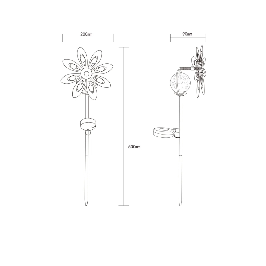 Globo - LED Solar decoratie LED/0,02W/3V IP44