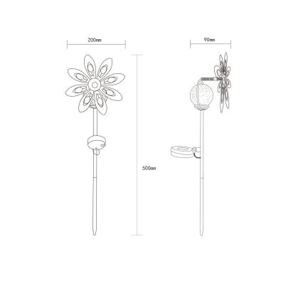 Globo - LED Solar decoratie LED/0,02W/3V IP44